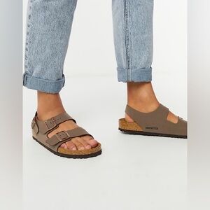 🤎BIRKENSTOCK MILANO BS MOCHA SANDALS 37 6-6.5 NARROW FIT
